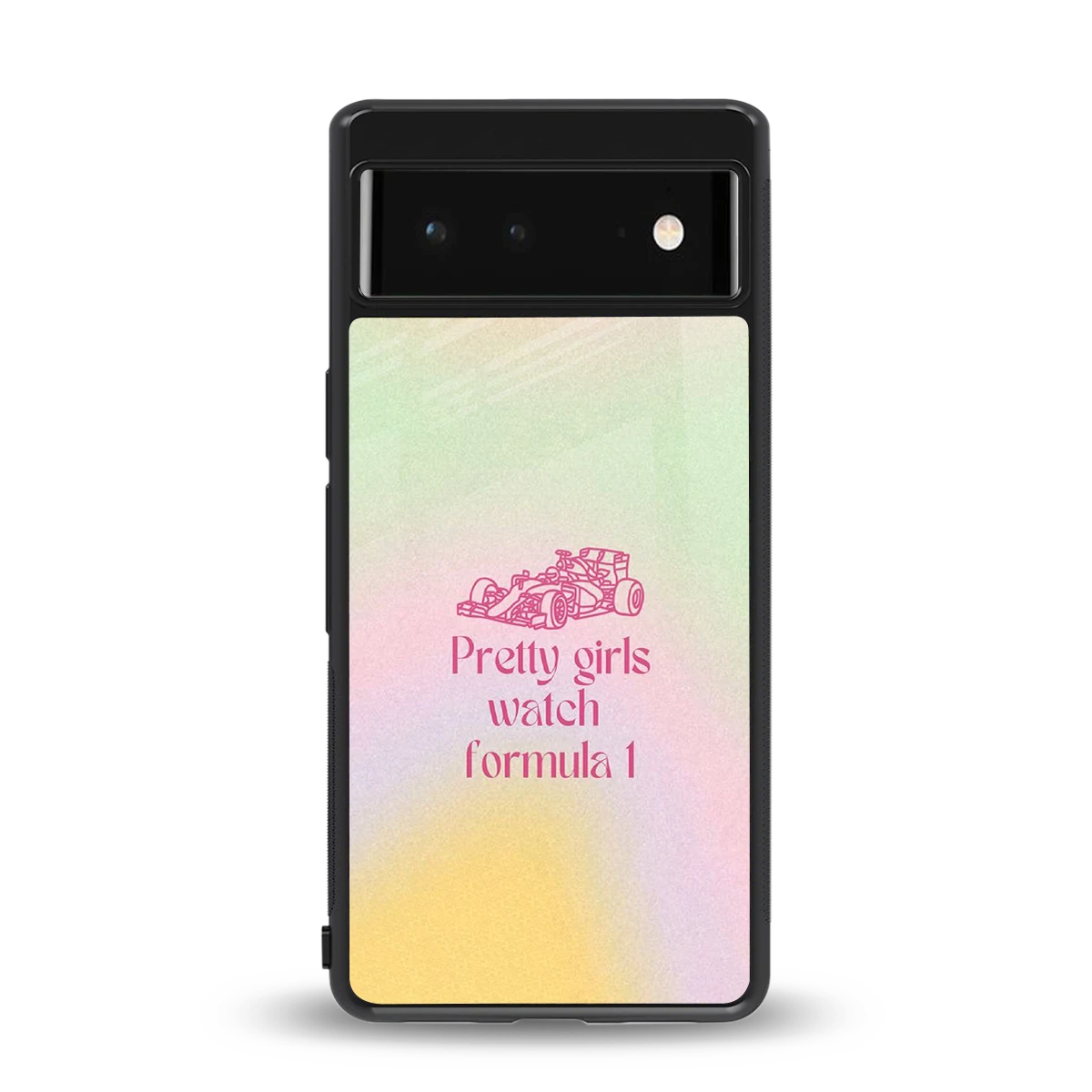 Race Chic back phone cover | glass case for google pixel 6