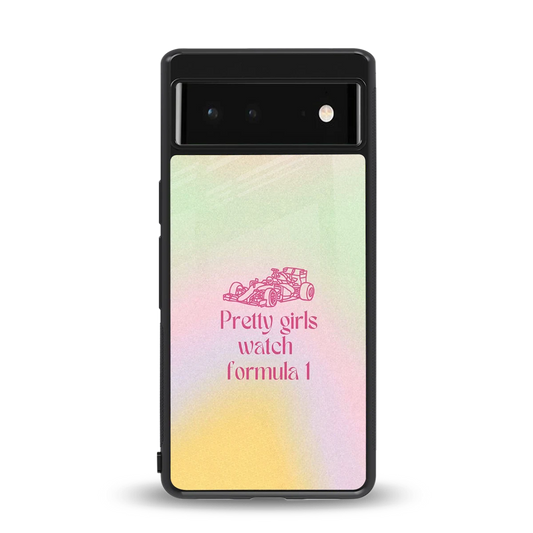 Race Chic back phone cover | glass case for google pixel 6