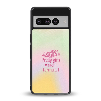 Race Chic back phone cover | glass case for google pixel 7 pro