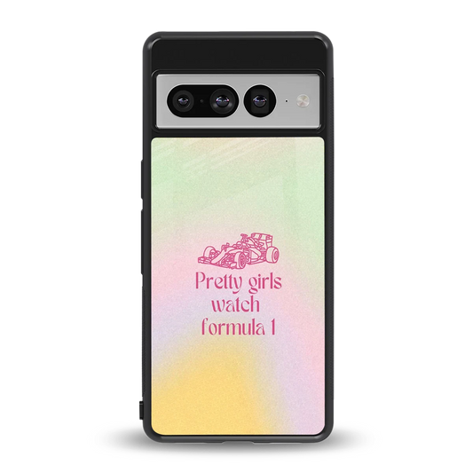 Race Chic back phone cover | glass case for google pixel 7 pro