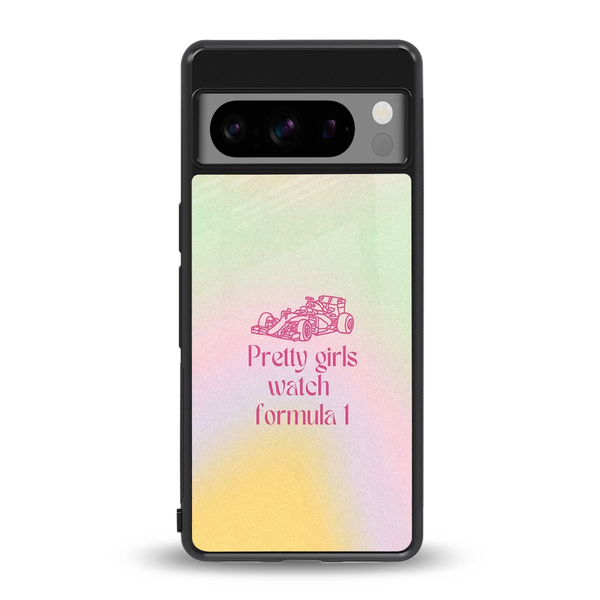 Race Chic back phone cover | glass case for google pixel 8 pro