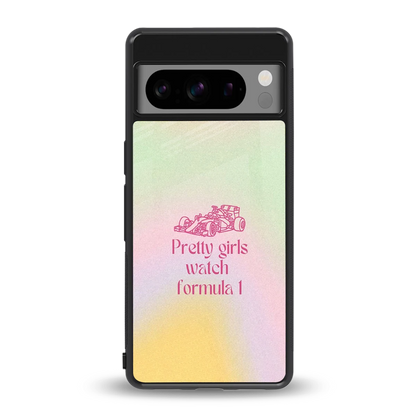Race Chic back phone cover | glass case for google pixel 8 pro