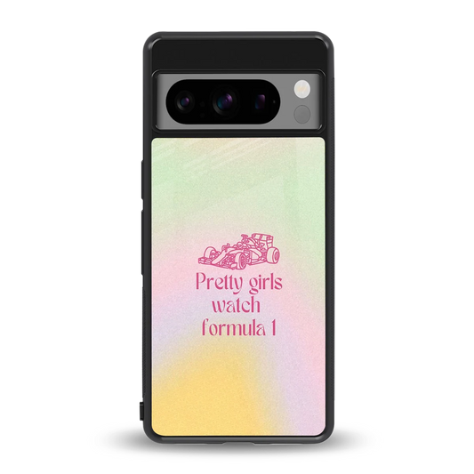 Race Chic back phone cover | glass case for google pixel 8 pro