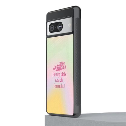 Race Chic stylish phone case for google pixel 8 | glossy glass and slim fit