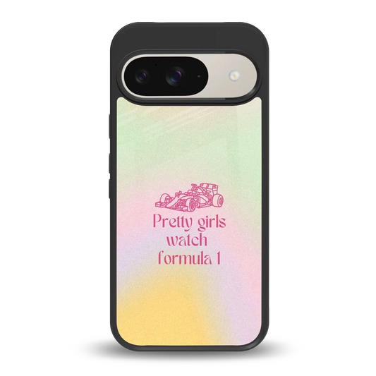 Race Chic back phone cover | glass case for google pixel 9