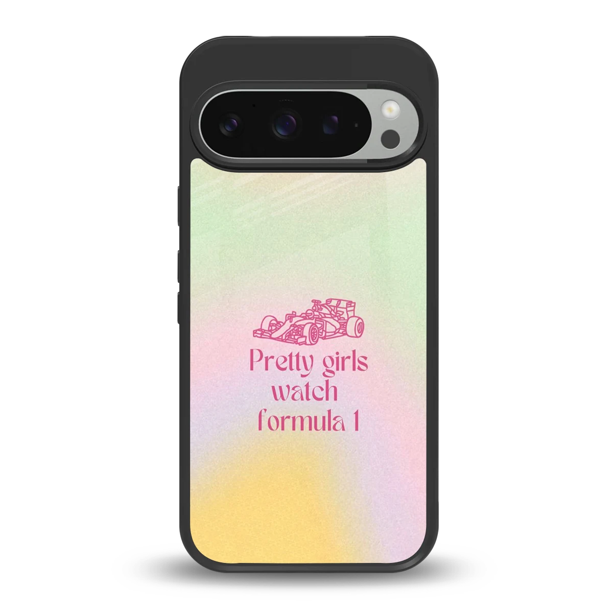 Race Chic back phone cover | glass case for google pixel 9 pro
