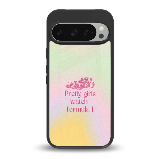 Race Chic back phone cover | glass case for google pixel 9 pro xl