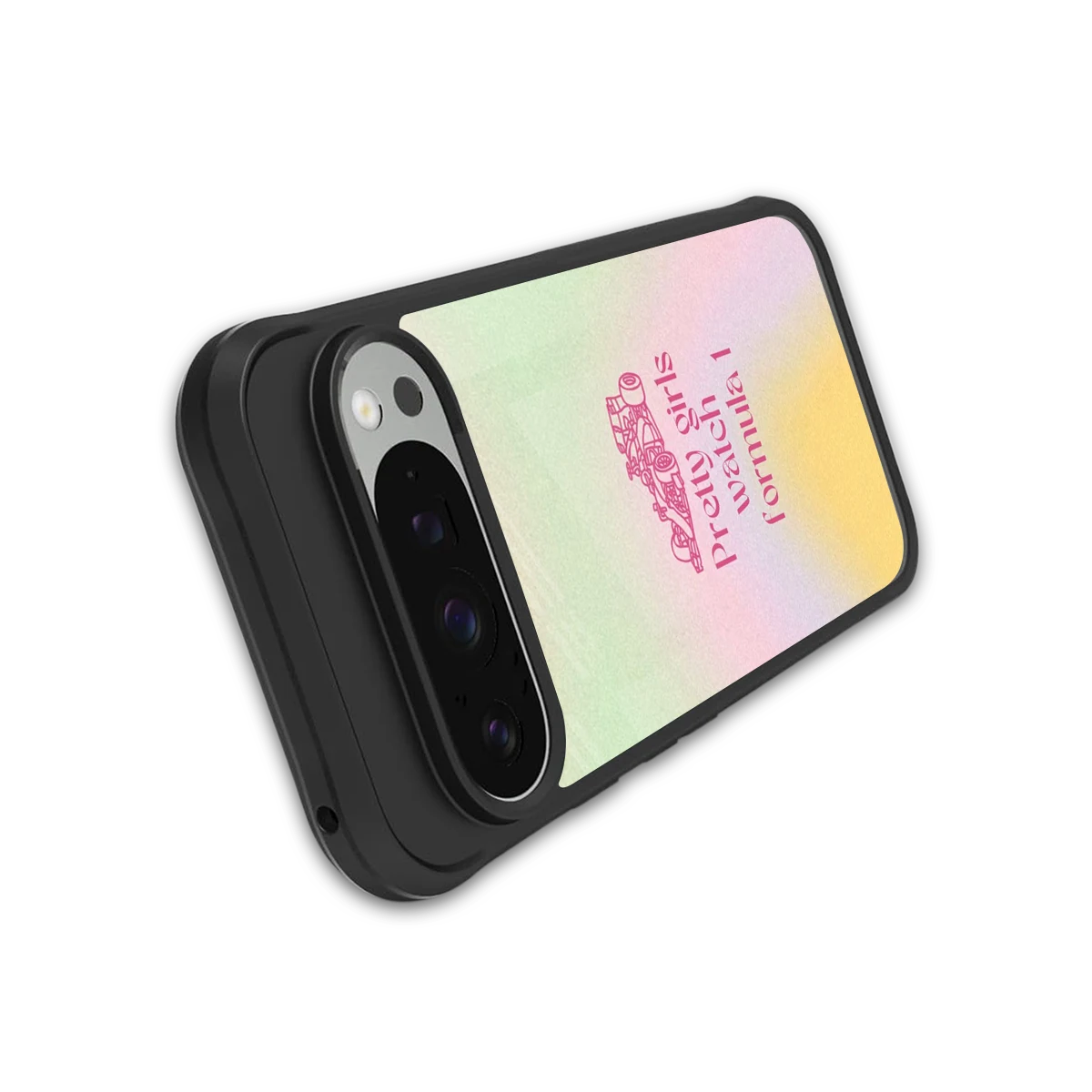 Race Chic stylish phone case for google pixel 9 pro xl | glossy glass and slim fit