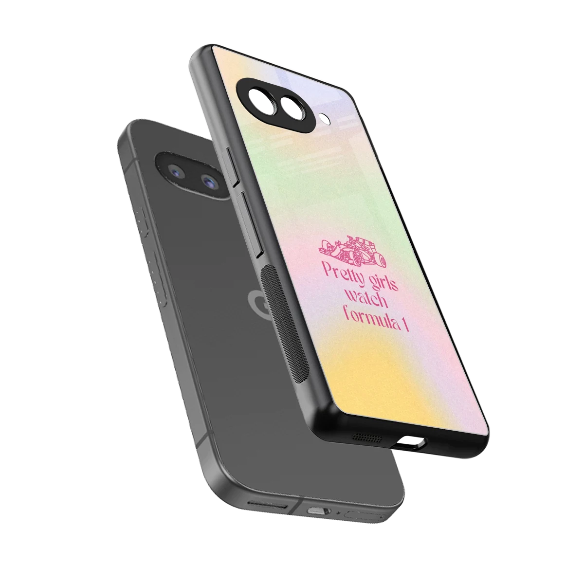 Race Chic sleek google pixel 10a cover with tempered glass back and TPU edges