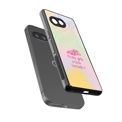 Race Chic sleek google pixel 10a cover with tempered glass back and TPU edges