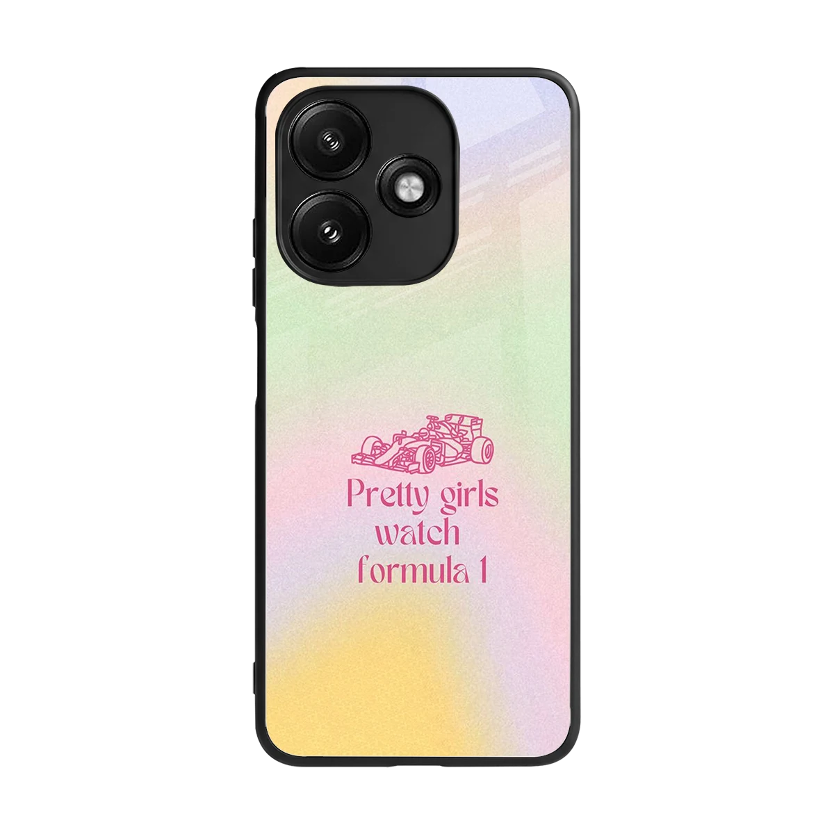 Race Chic back phone cover | glass case for redmi 12 5g