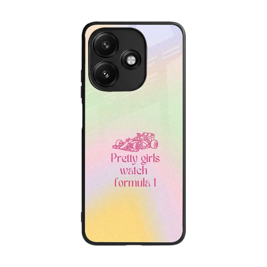 Race Chic back phone cover | glass case for redmi 12 5g