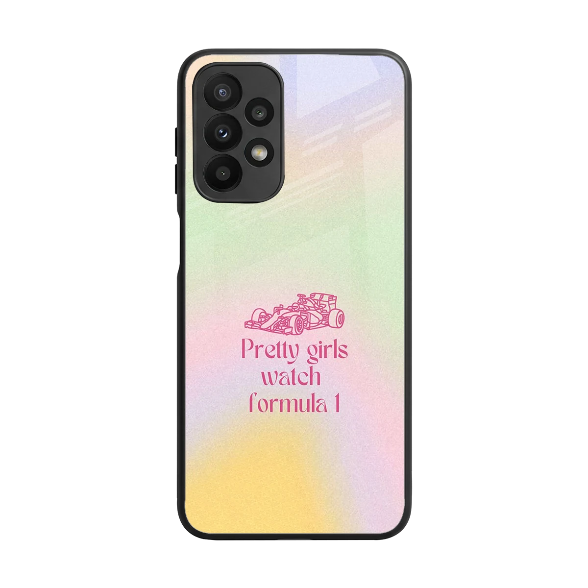 Race Chic back phone cover | glass case for samsung galaxy a23