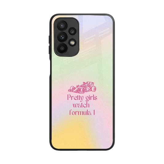 Race Chic back phone cover | glass case for samsung galaxy a23