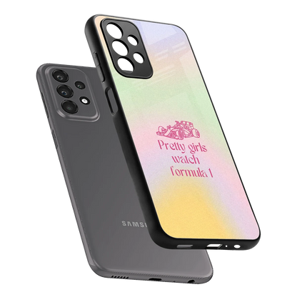 Race Chic sleek samsung galaxy a23 cover with tempered glass back and TPU edges