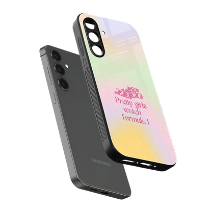 Race Chic sleek samsung galaxy a55 5g cover with tempered glass back and TPU edges