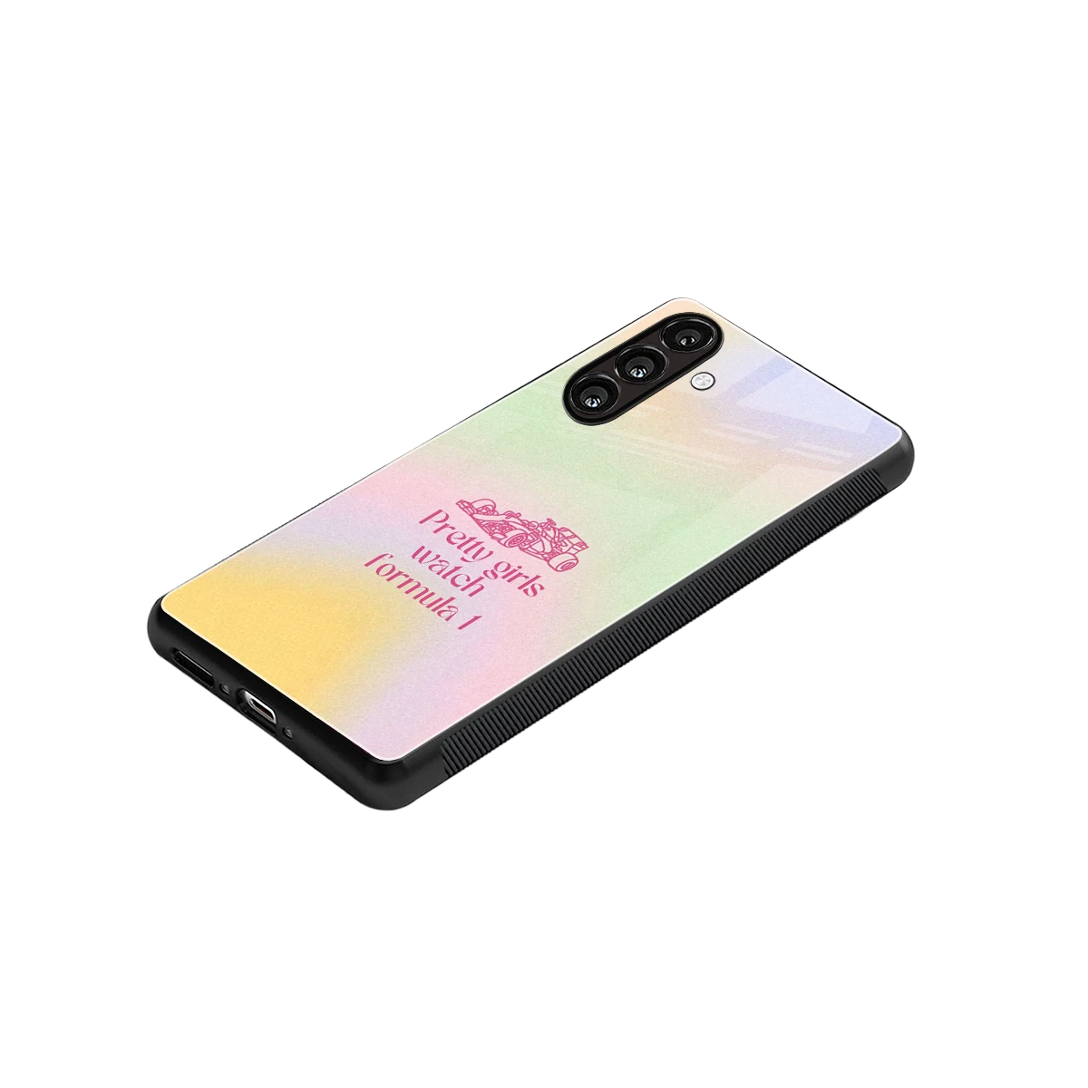 Race Chic stylish phone case for samsung galaxy a55 5g | glossy glass and slim fit