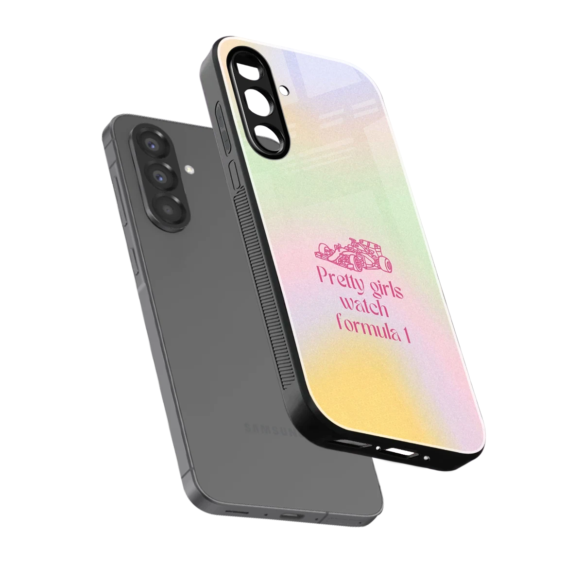 Race Chic sleek samsung galaxy a17 5g cover with tempered glass back and TPU edges
