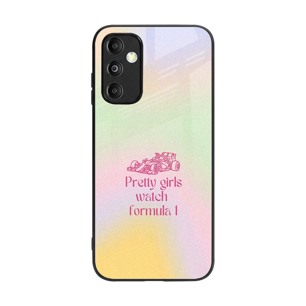 Race Chic back phone cover | glass case for samsung galaxy m14 5g