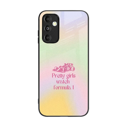 Race Chic back phone cover | glass case for samsung galaxy m14 5g