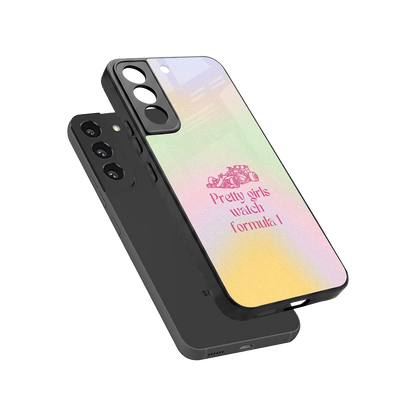 Race Chic sleek samsung galaxy s22 cover with tempered glass back and TPU edges