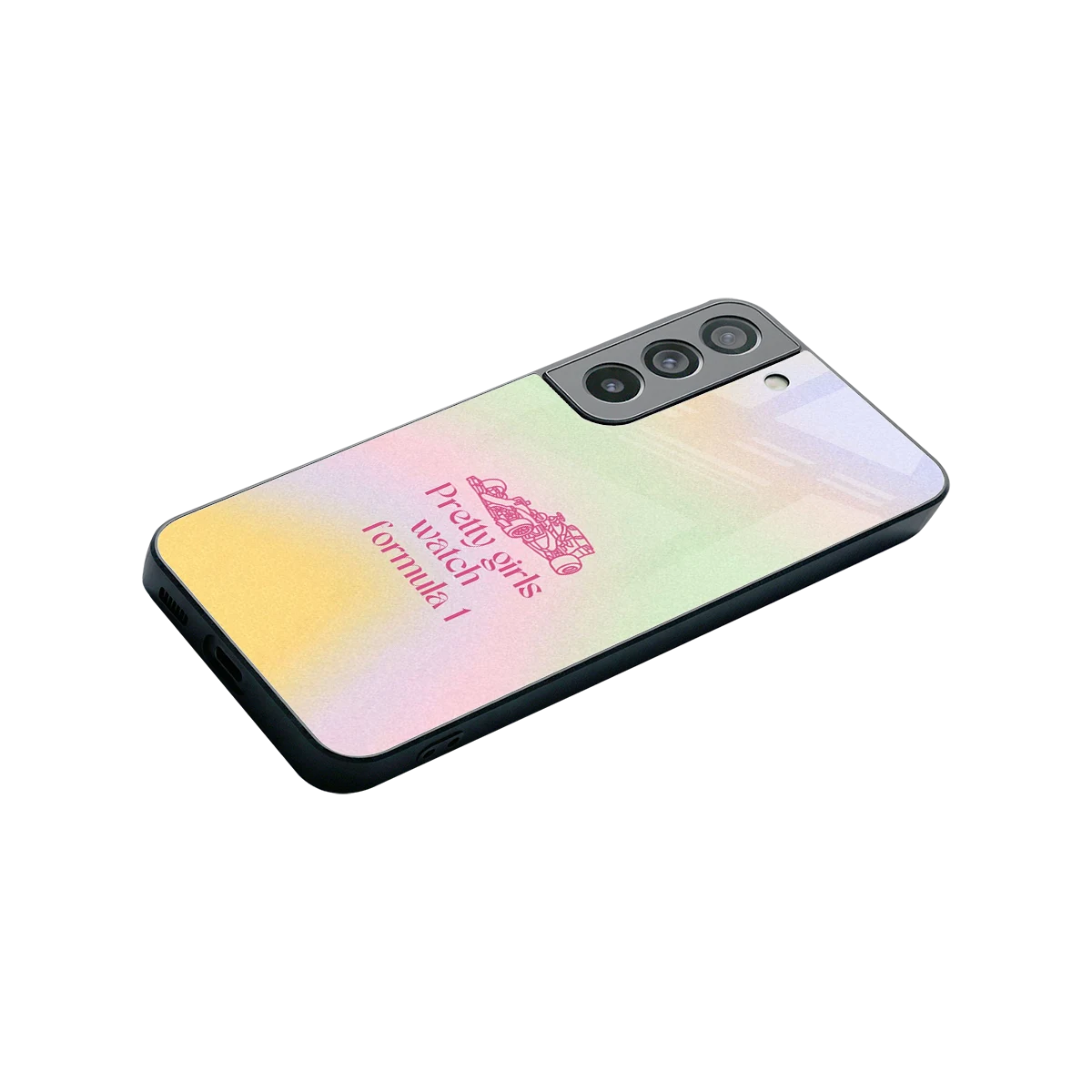 Race Chic stylish phone case for samsung galaxy s22 | glossy glass and slim fit