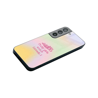 Race Chic stylish phone case for samsung galaxy s22 | glossy glass and slim fit