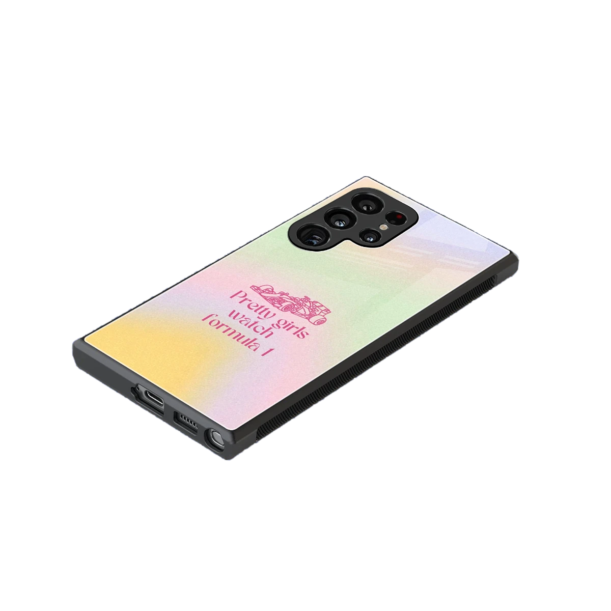 Race Chic stylish phone case for samsung galaxy s24 ultra | glossy glass and slim fit