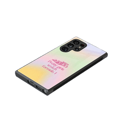 Race Chic stylish phone case for samsung galaxy s24 ultra | glossy glass and slim fit