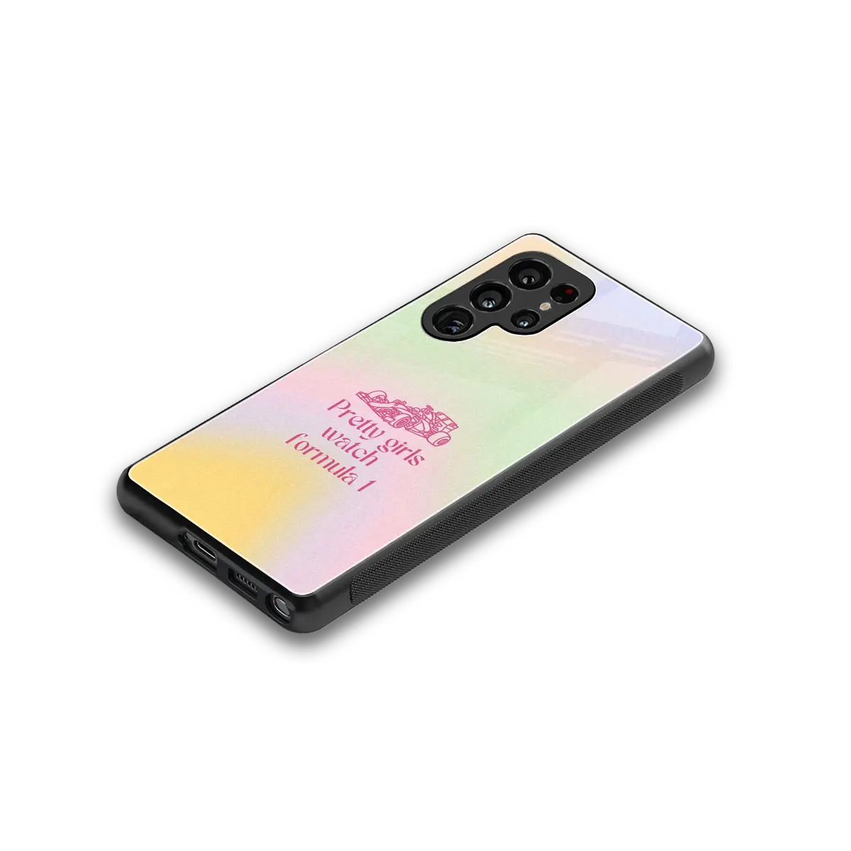 Race Chic stylish phone case for samsung galaxy s25 ultra | glossy glass and slim fit