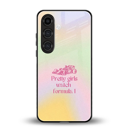 Race Chic back phone cover | glass case for samsung galaxy s24 fe