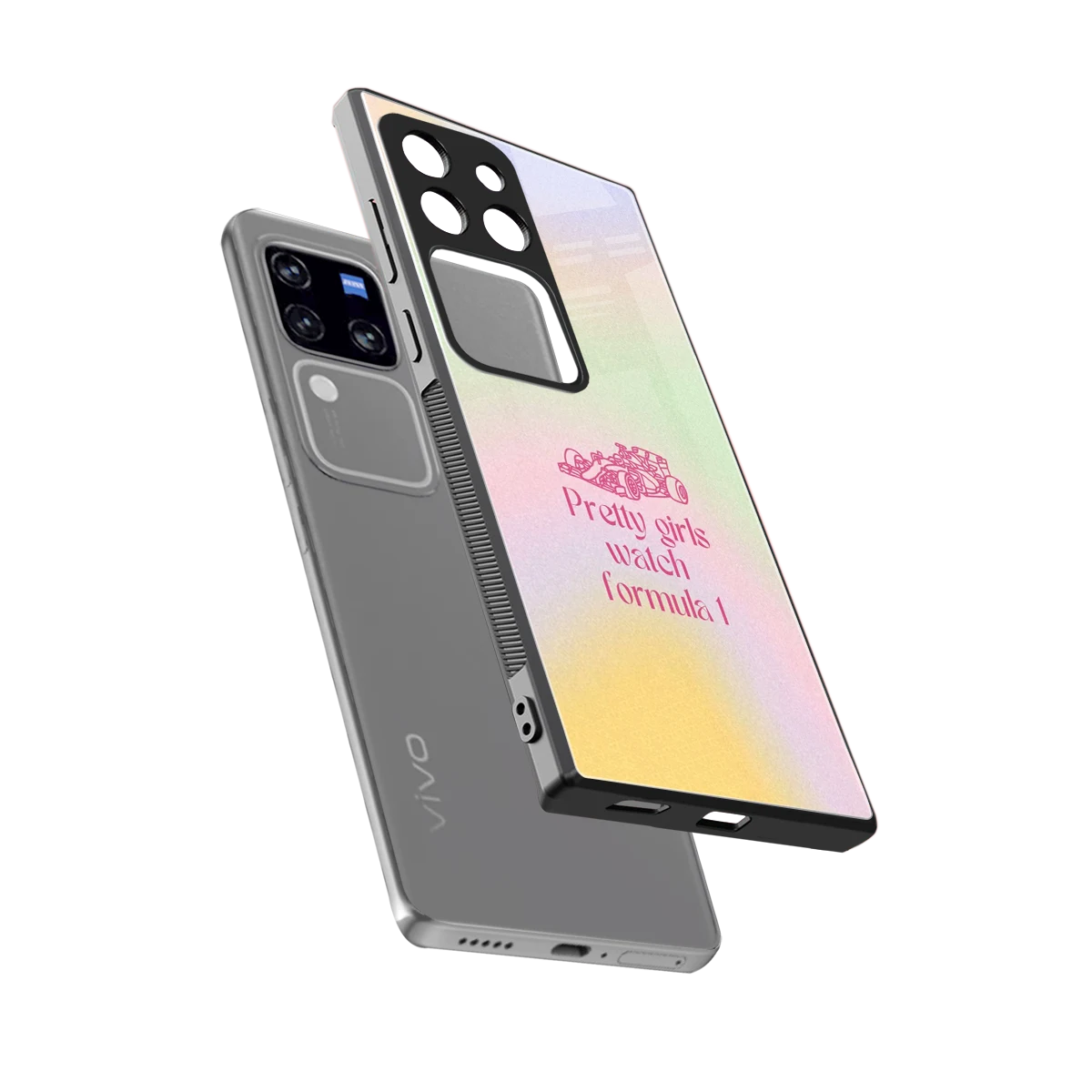 Race Chic sleekvivo v30 pro cover with tempered glass back and TPU edges