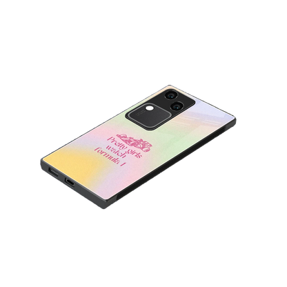Race Chic stylish phone case for vivo v30 | glossy glass and slim fit