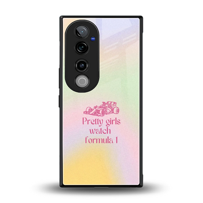 Race Chic back phone cover | glass case for vivo v40 pro