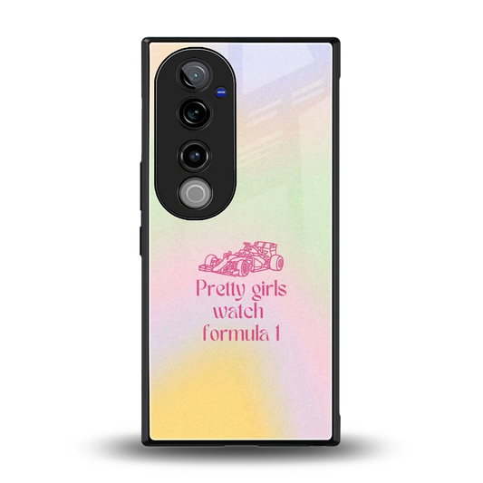 Race Chic back phone cover | glass case for vivo v40 pro