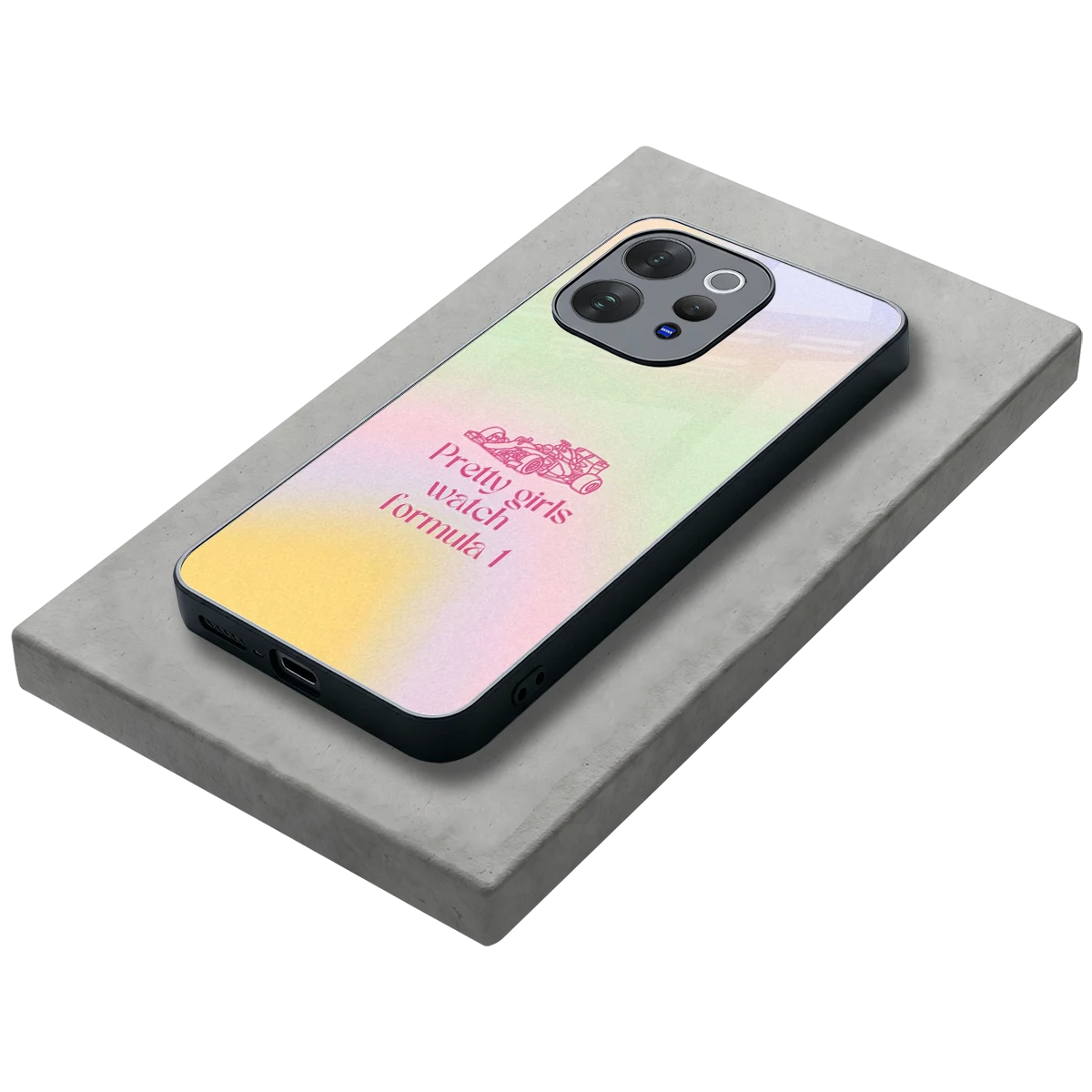 Race Chic stylish phone case for vivo v70 elite | glossy glass and slim fit
