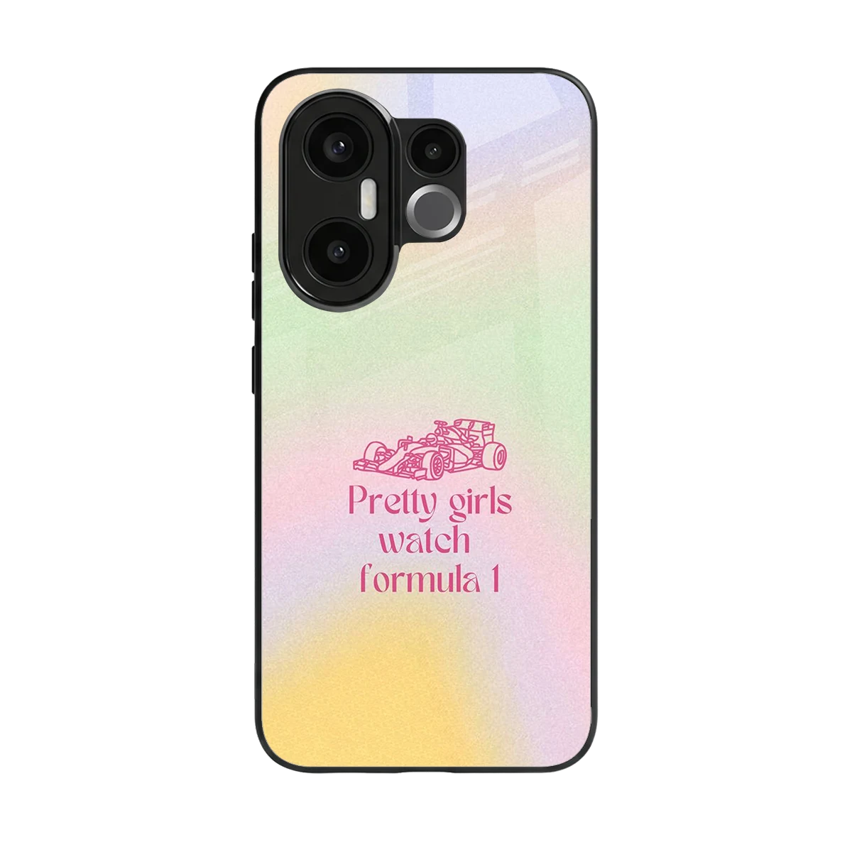 Race Chic back phone cover | glass case for vivo x200 fe