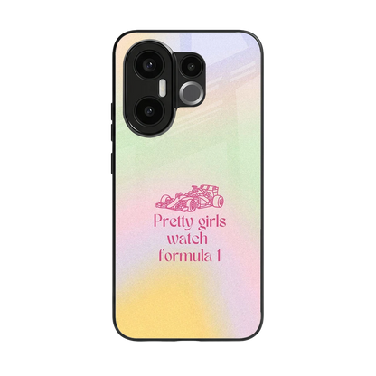 Race Chic back phone cover | glass case for vivo x200 fe