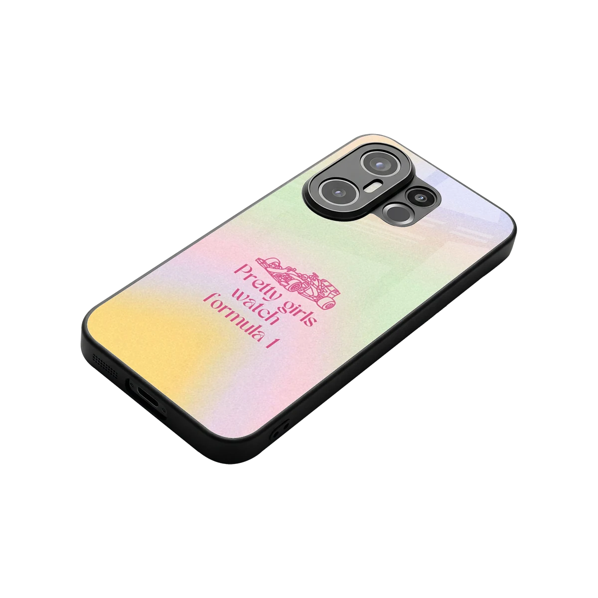 Race Chic stylish phone case for vivo x200 fe | glossy glass and slim fit