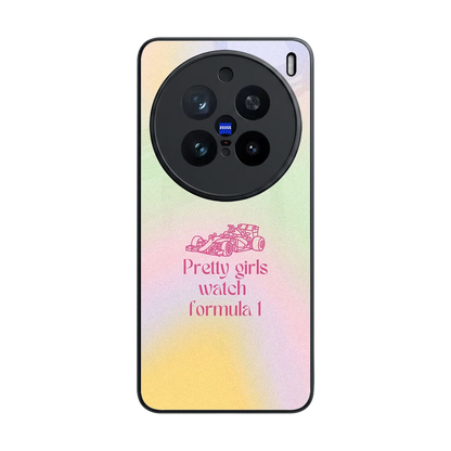 Race Chic back phone cover | glass case for vivo x200 pro