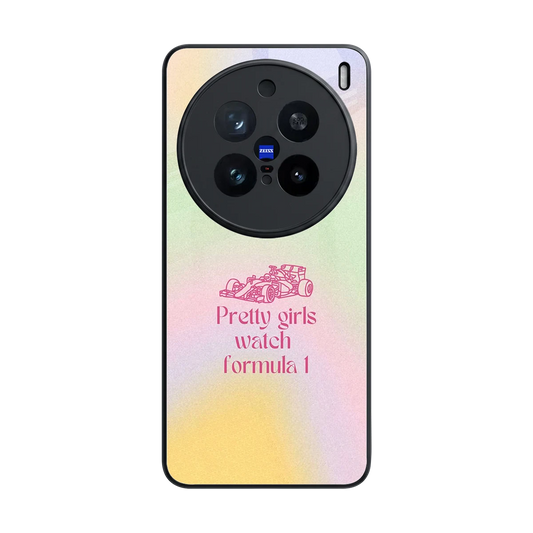 Race Chic back phone cover | glass case for vivo x200 pro