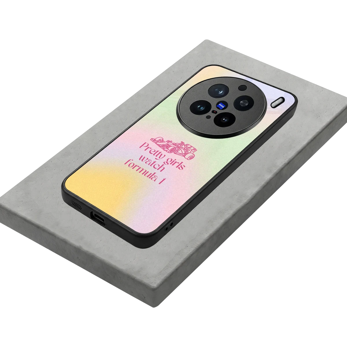Race Chic stylish phone case for vivo x200 pro | glossy glass and slim fit