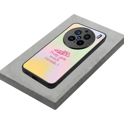 Race Chic stylish phone case for vivo x200 pro | glossy glass and slim fit