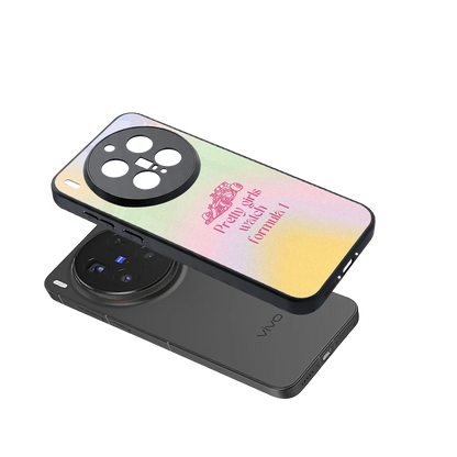 Race Chic sleek vivo x300 pro cover with tempered glass back and TPU edges