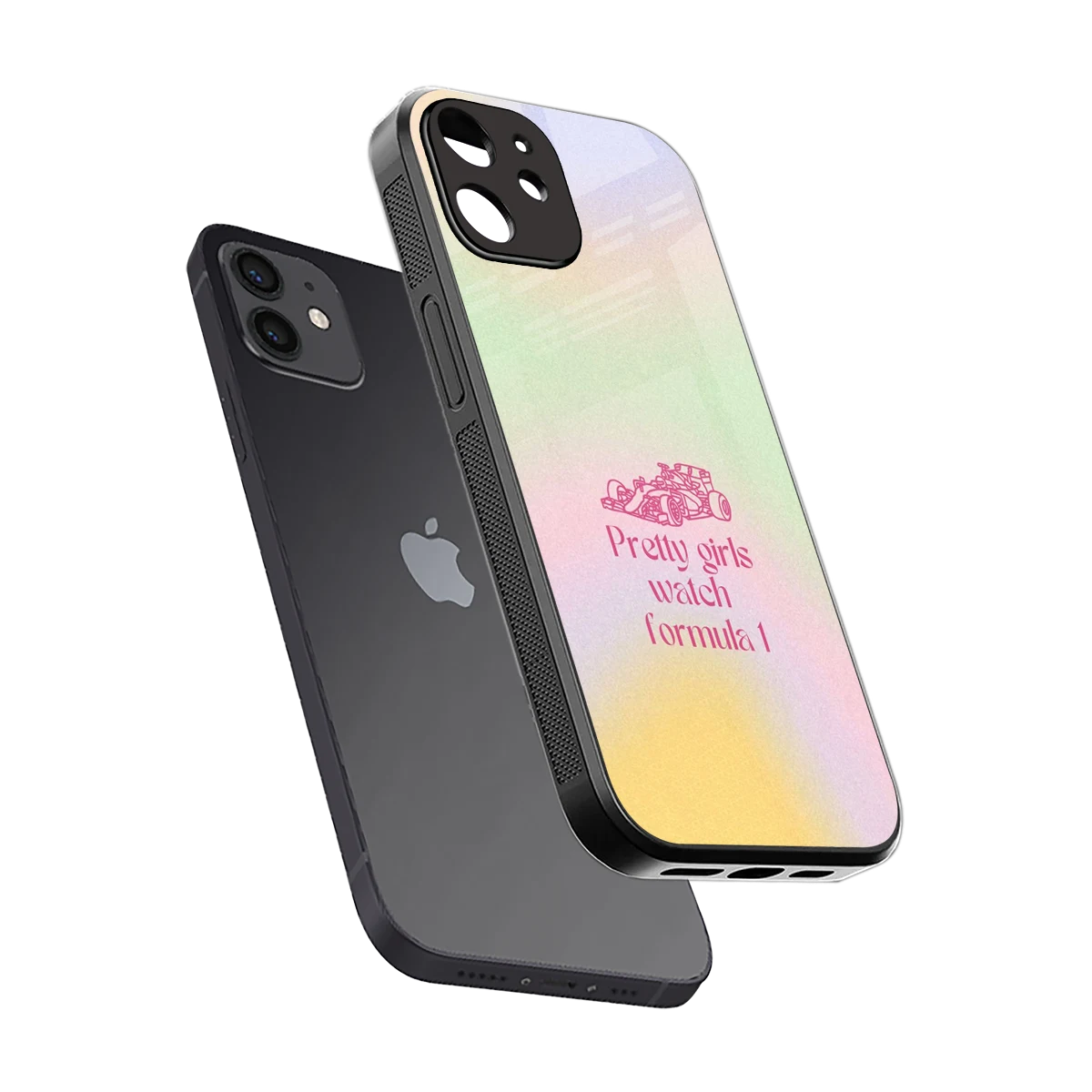 Race Chic sleek iphone 11 cover with tempered glass back and TPU edges