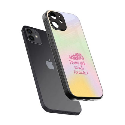 Race Chic sleek iphone 11 cover with tempered glass back and TPU edges