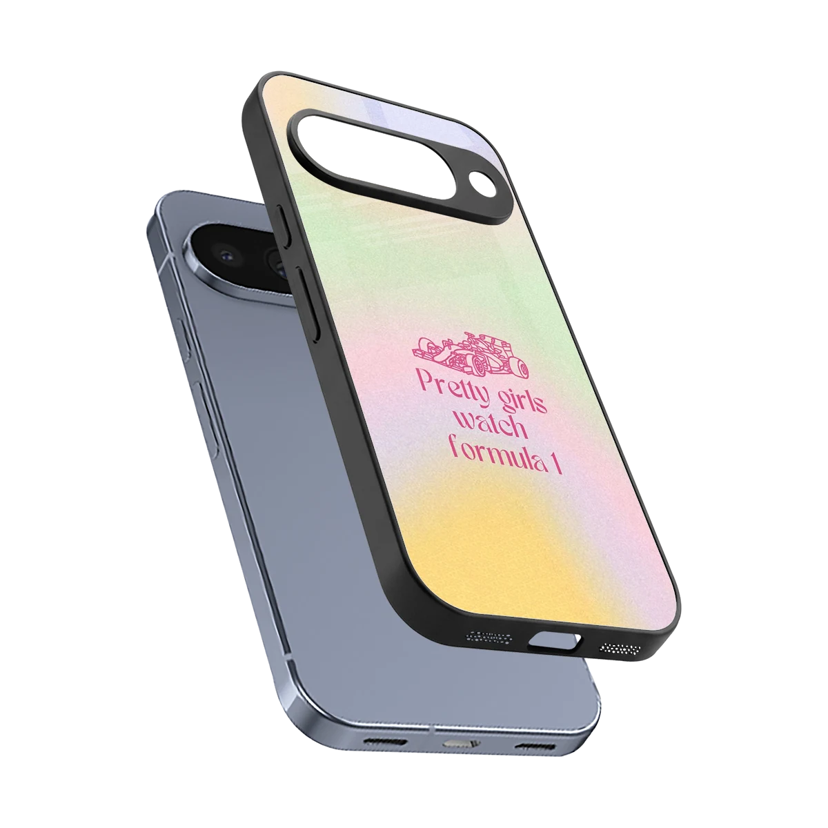 Race Chic sleek google pixel 10 cover with tempered glass back and TPU edges