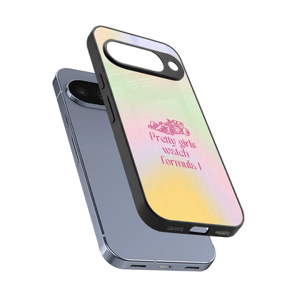 Race Chic sleek google pixel 10 cover with tempered glass back and TPU edges