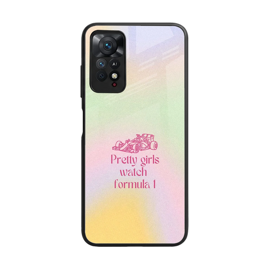 Race Chic back phone cover | glass case for redmi note 11 pro