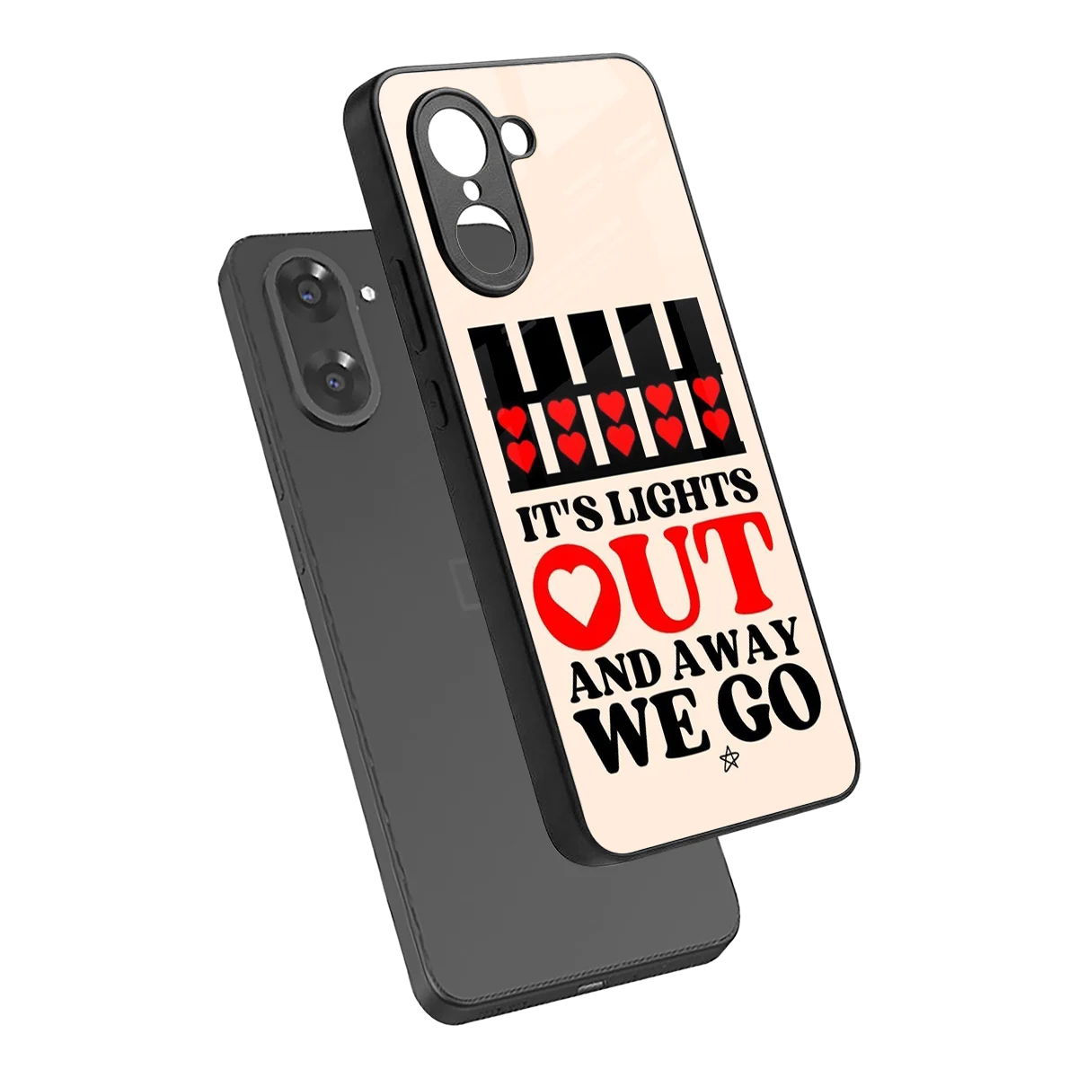 Racer Spirit sleek oneplus nord ce5 5g cover with tempered glass back and TPU edges